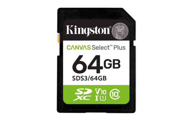Card de memorie Kingston Canvas Select Plus SD 64GB