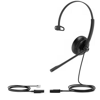 Casca Yealink YHS34, QD RJ9, Noise Cancelling