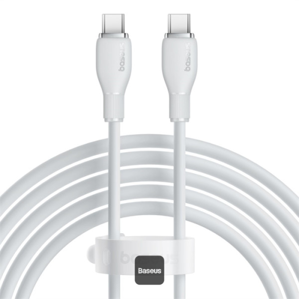Cablu Baseus Pudding USB-C-USB-C, alb
