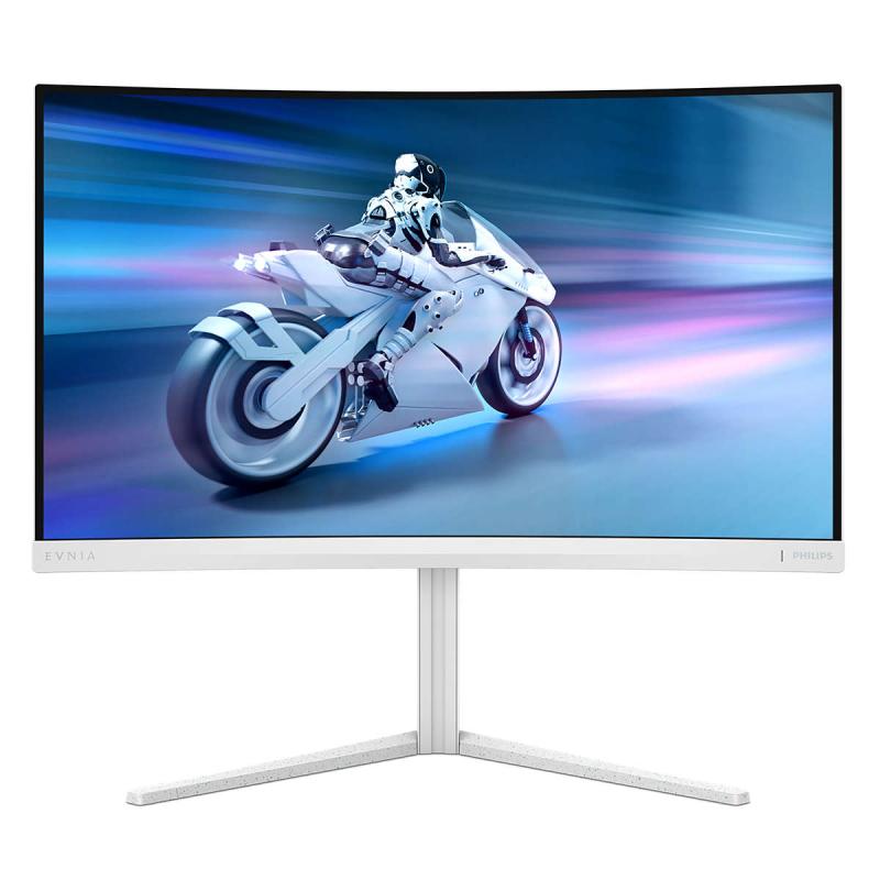 Monitor Gaming Fast VA LED Philips 27″ 27M2C5501, QHD (2560 x1440), HDMI, DisplayPort, Ecran curbat, 180 Hz, 1 ms (Alb)