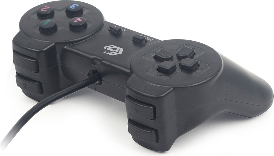 Gamepad Gembird JPD-UB-01, ergonomic si programabil, USB, pentru PC, Negru 3 Gamepad Gembird JPD-UB-01, ergonomic si programabil, USB, pentru PC, Negru - imagine 3