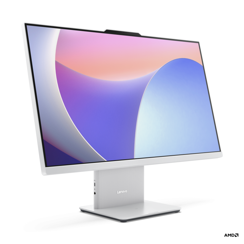 Sistem All-in-One Lenovo IdeaCentre AIO 27ARR9 cu procesor AMD Ryzen™ 7 8845HS pana la 5.1GHz, 27″, Full HD, IPS, 16GB DDR5, 512GB SSD M.2 2280 PCIe 4.0×4 NVMe, AMD Radeon™ 780M Graphics, No OS, Cloud Grey