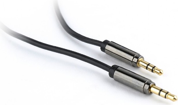 Cablu audio Gembird stereo 3.5 mm jack T/T, 1.8m, conectori auriti, Negru, CCap-444-6