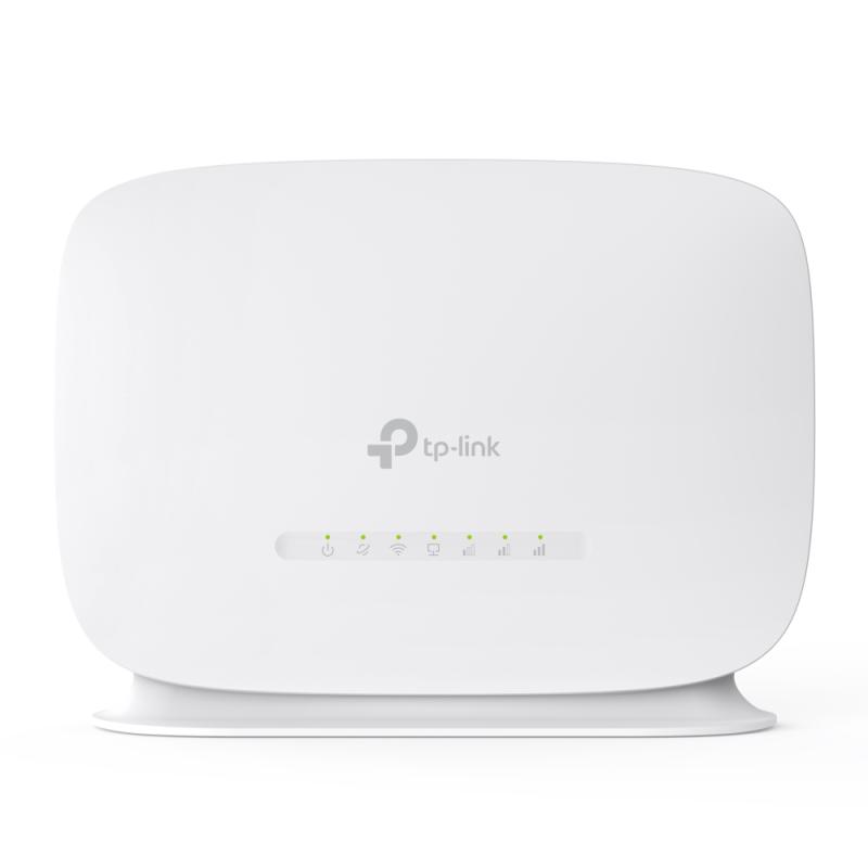 Router Wireless TP-LINK TL-MR105, 4G LTE, 300 Mbit/s, 2 Porturi LAN, Alb, 174x60x130mm