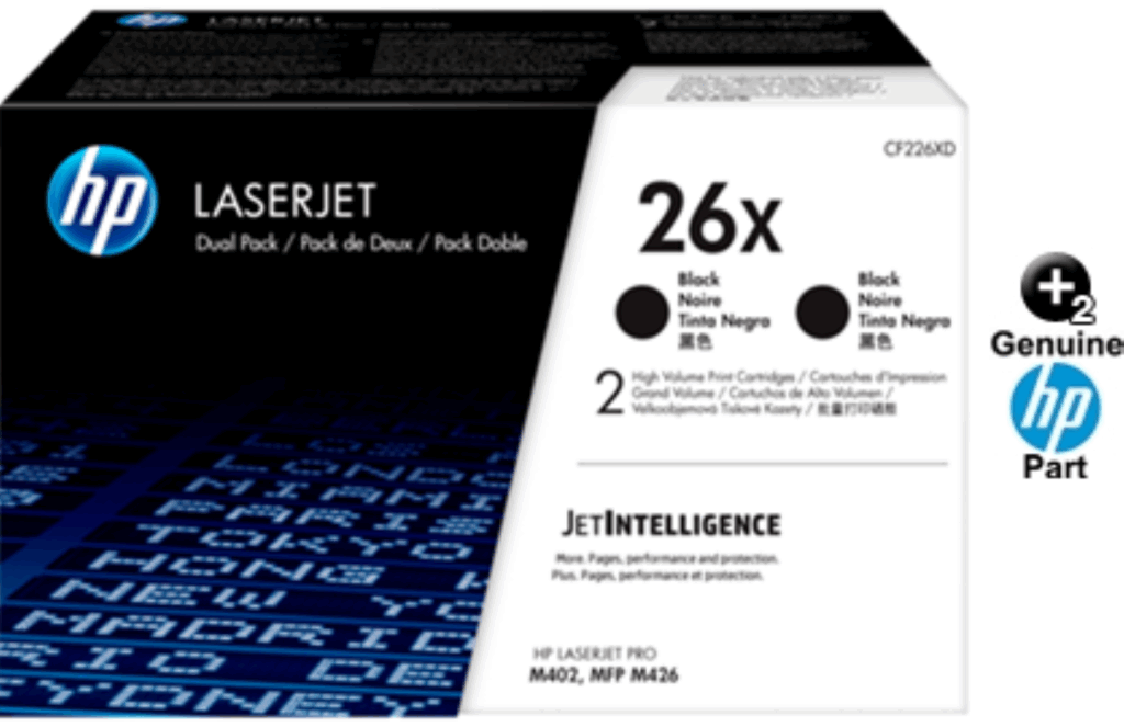 Toner HP 26X 2-pack High Yield, Negru