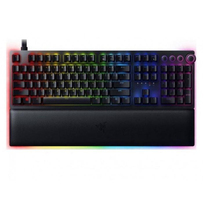 Tastatura gaming mecanica Razer Huntsman V2 Analog, switch optic analog progresiv, Iluminare Chroma RGB, Negru