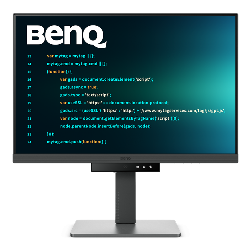 Monitor BenQ RD240Q, 24.1″, IPS, QHD, 2560×1600, HDMI, DisplayPort, Boxe, Pivot, tehnologie Eye-Care, 5 ms, Negru