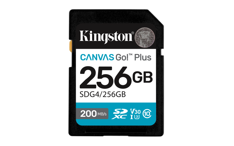 Card de Memorie SDXC Kingston 256GB Canvas GO PLUS CL10