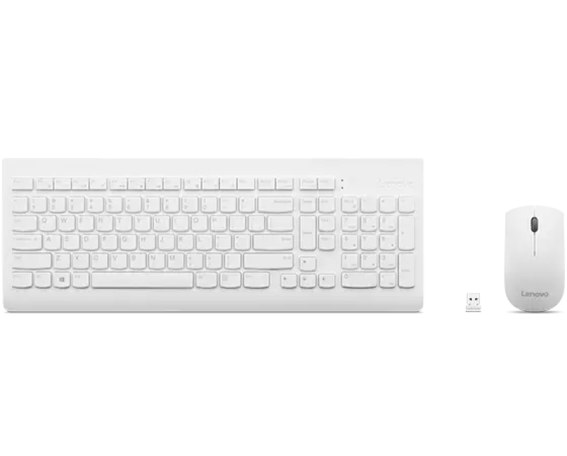 Kit tastatura si mouse Lenovo 510, US layout, Alb