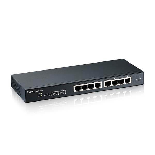 Switch ZyXEL Gigabit Web Smart GS1900-8, 8-Port x 10/100/1000 Mbps, IPv6