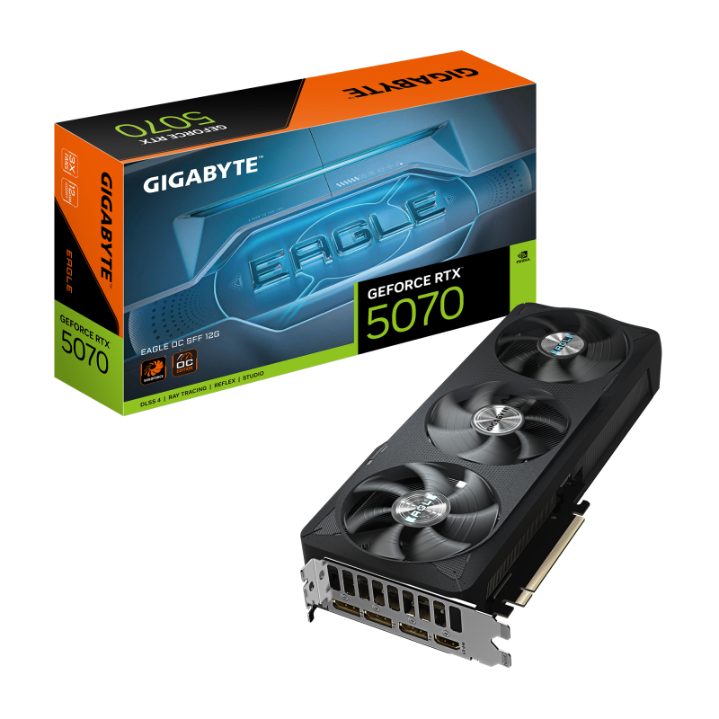 Placa video GIGABYTE GeForce RTX™ 5070 EAGLE OC SFF, 12GB GDDR7, 192-bit