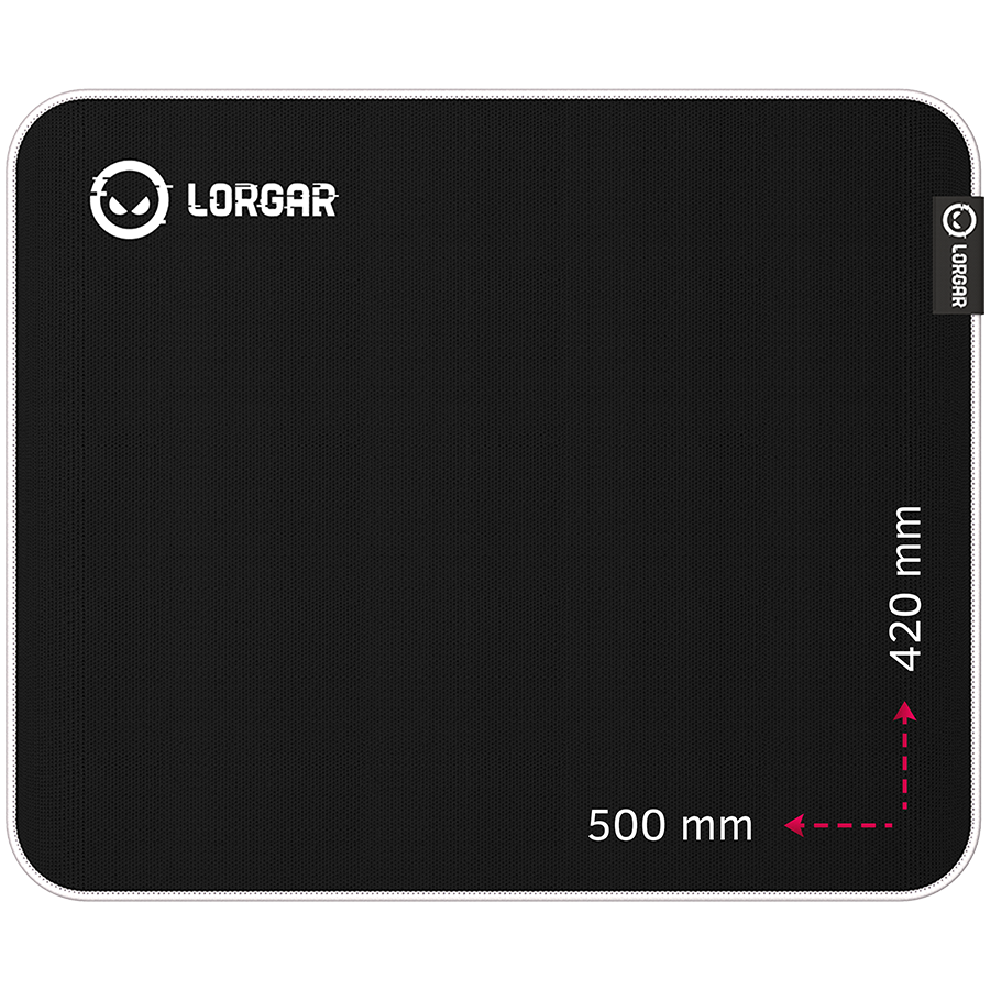 Mousepad gaming Lorgar Legacer 755 500×420 Black Red