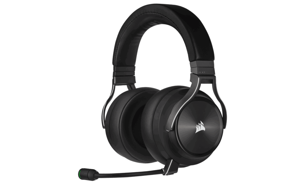 Casti Gaming Corsair Virtuoso, Iluminare RGB, Wireless XT, Negru