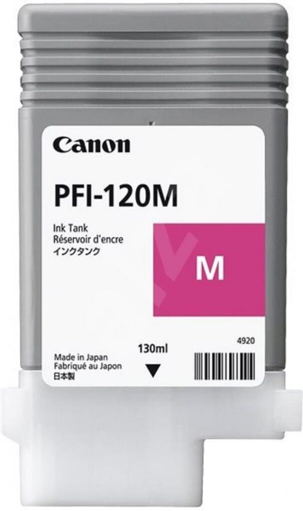 Cartus cerneala Canon PFI-120 Magenta 130ml pentru TM-200, TM-300