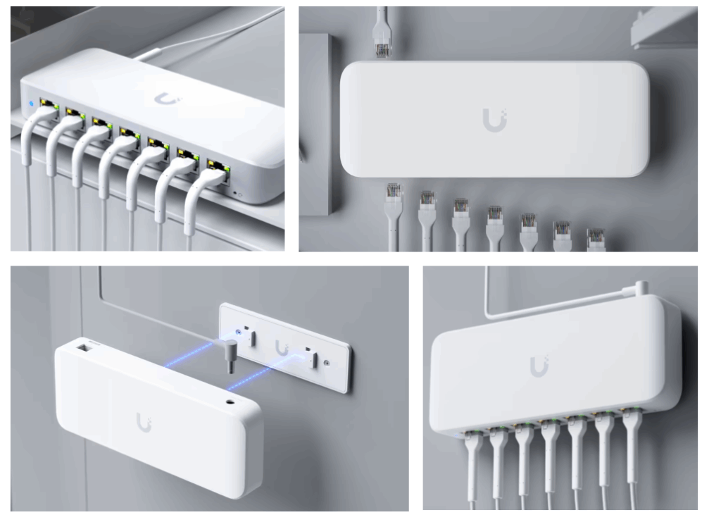 UBIQUITI 8 PORT GBE SWITC USW-ULTRA-60W, dimensiuni: 203 x 76