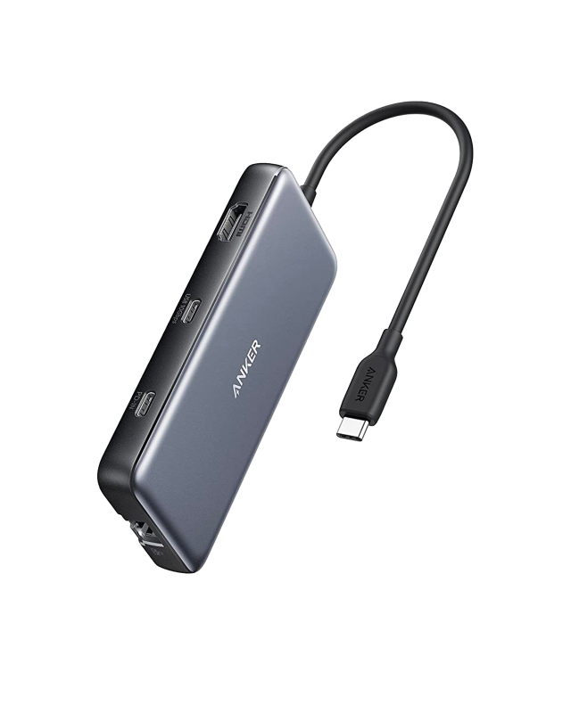 Docking Station Anker 555 8-in-1, porturi: 2 x USB-C, 2 x USB-A, HDMI 4K @60Hz, 1 x RJ-45 10 Gbps, PD 85W, conectare prin USB-C, gri 3 Docking Station Anker 555 8-in-1, porturi: 2 x USB-C, 2 x USB-A, HDMI 4K @60Hz, 1 x RJ-45 10 Gbps, PD 85W, conectare prin USB-C, gri - imagine 3