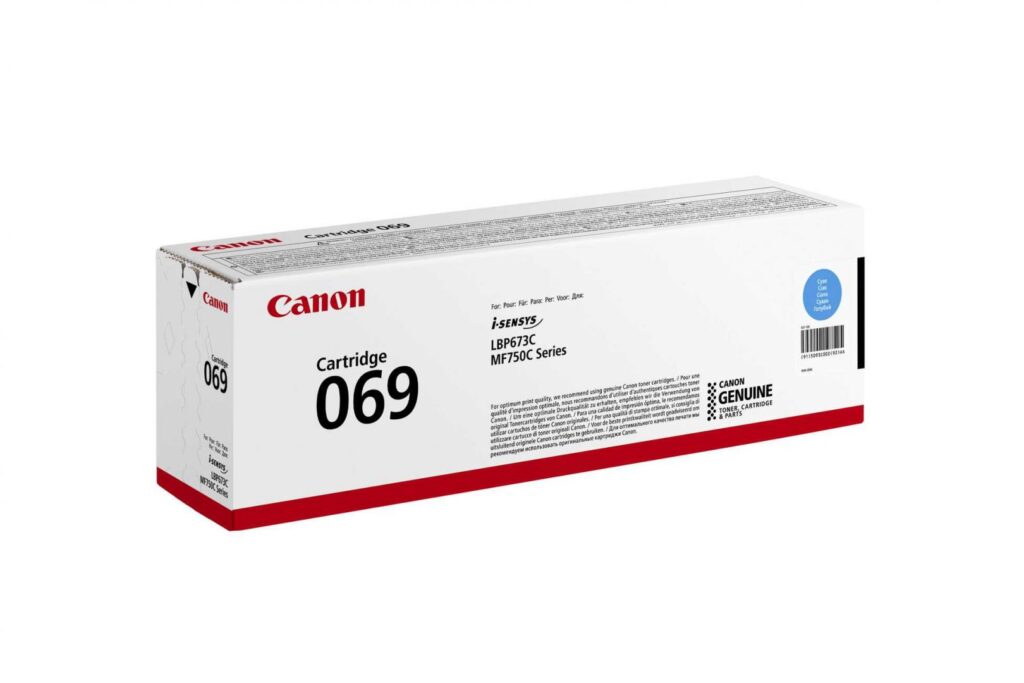 Toner Canon CRG069C, Cyan, capacitate 1900 pagini, pentru i-SENSYS LBP673Cdw