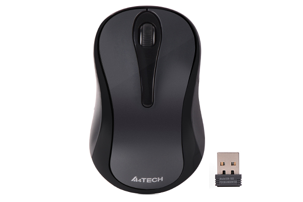 Mouse A4Tech G3-280N, tehnologie V-Track, 1200 DPI, RF 2.4GHz, negru