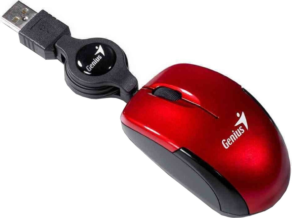 Mouse Genius MicroTraveler V2, USB, 1200DPI, Rosu