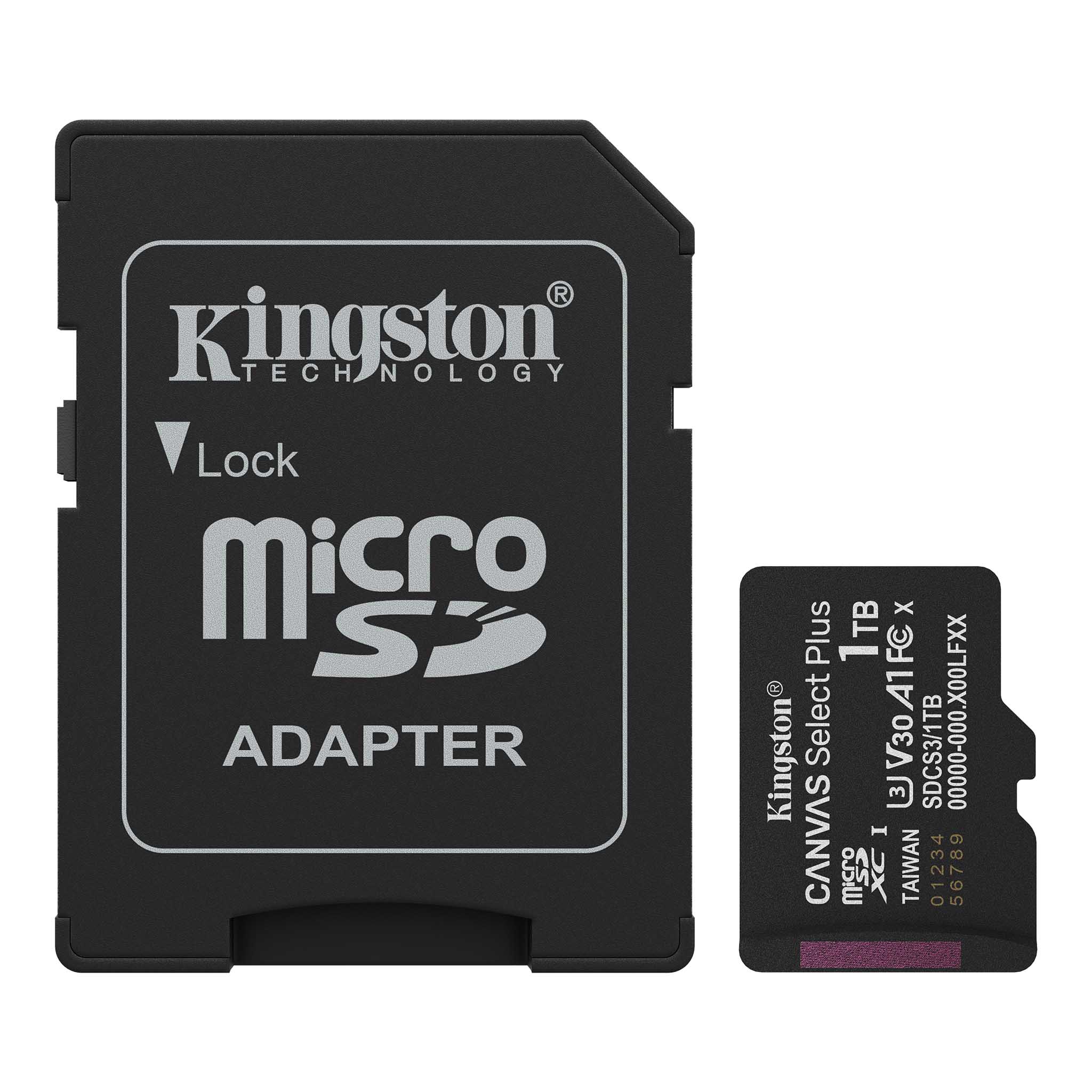 Card de memorie Kingston Canvas Select Plus, microSDXC 1TB 2 Card de memorie Kingston Canvas Select Plus, microSDXC 1TB - imagine 2
