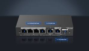 Switch 4 porturi PoE+, 2 porturi GE, 1 port SFP, Gigabit, Cloud Management – Ruijie RG-ES206GS-P