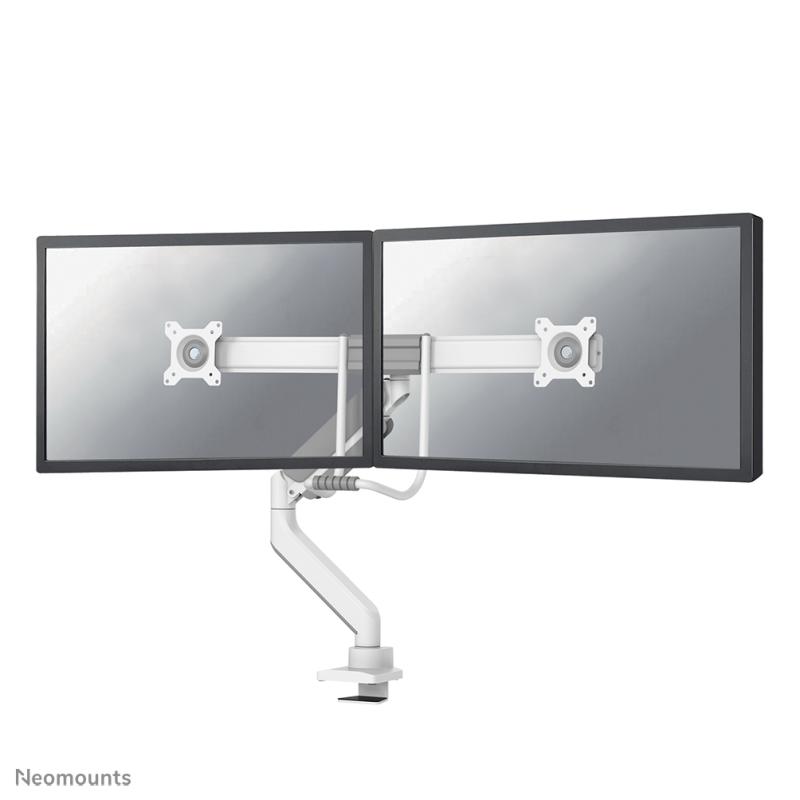 Suport 2 monitoare Neomounts DS75-450WH2, 17″-32″, 16 kg, VESA 75×75, 100×100 Alb