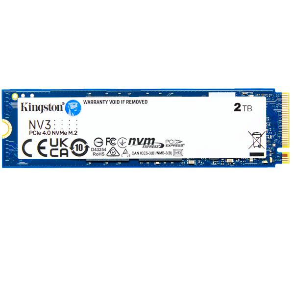 Solid State Drive (SSD) Kingston NV3, 2TB, PCIe 4.0 NVMe, M.2.