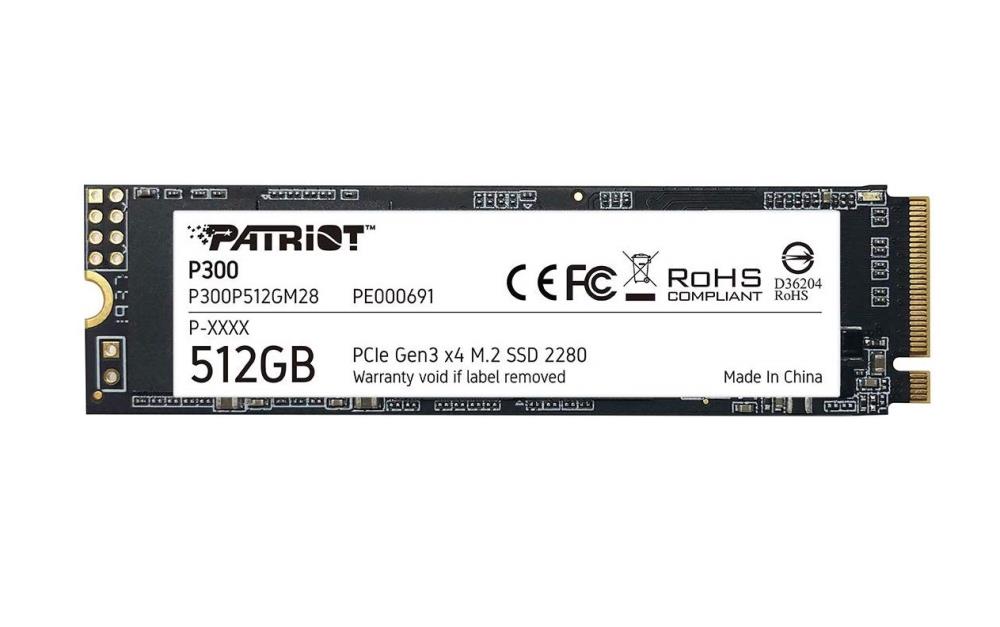 Solid State Drive (SSD) Patriot P300 512GB, NVMe, M.2. 2 Solid State Drive (SSD) Patriot P300 512GB, NVMe, M.2. - imagine 2