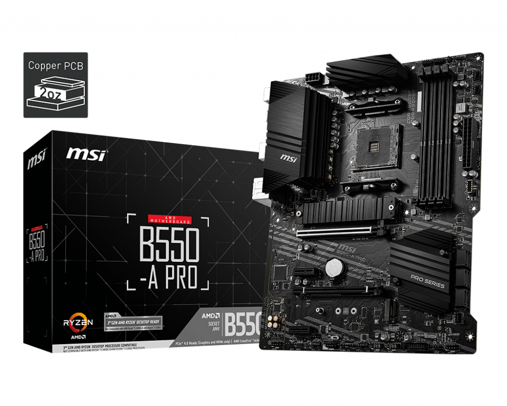 Placa de baza MSI B550-A PRO, Socket AM4