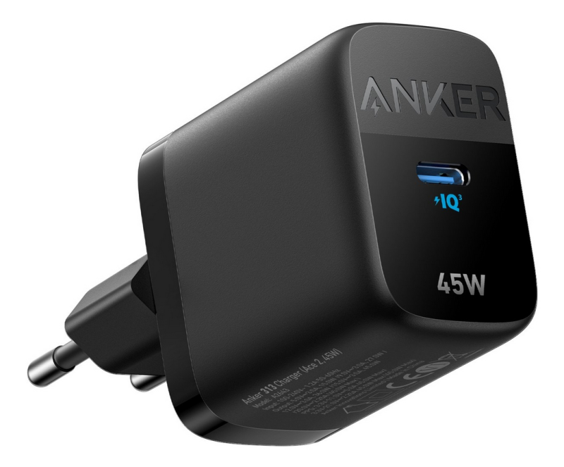 Incarcator retea Anker, „313” 45W, PowerIQ, 1 x USB Type-C, Negru, „A2643G11”
