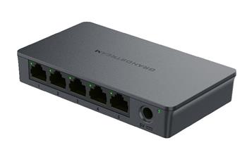 Switch GWN7700, Grandstream, Plastic, LED, 1.7 W, Gigabit Ethernet, 5 porturi, 1000 MBit/s, Negru