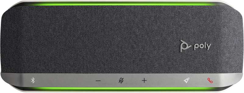 Difuzor teleconferinta, Poly, Sync 40+, Microfon bidirectional, USB-A, USB-C, Autonomie 30h, Negru/Argintiu