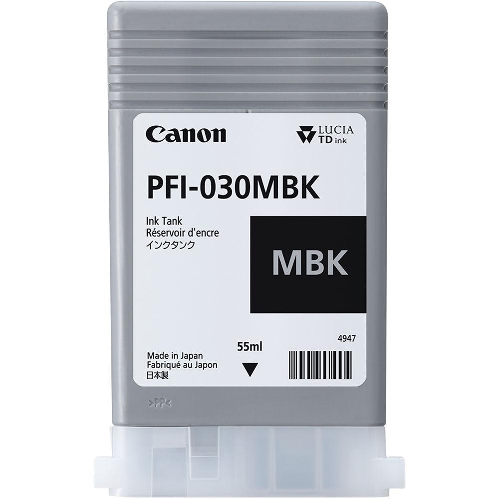 Cartus cerneala canon pfi-030mbk matte black capacitate 55ml pentru canon imageprograf ta-20 imageprograf ta-30