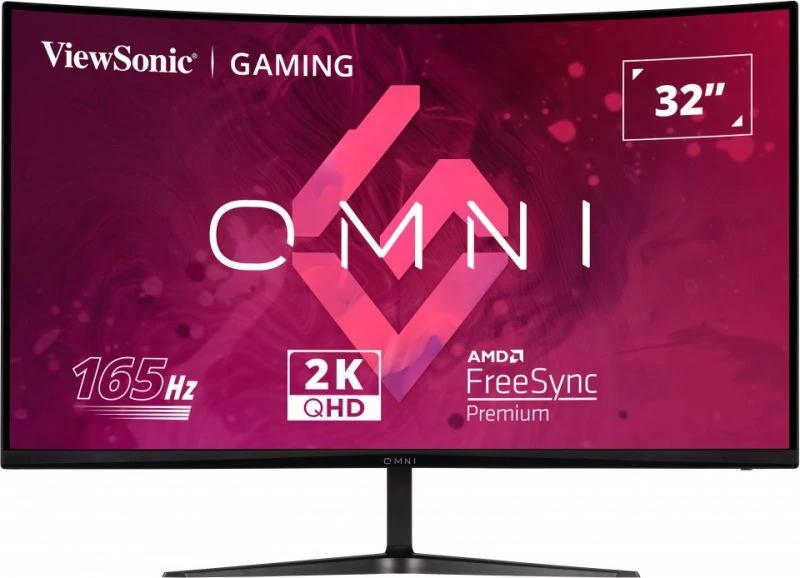 Monitor LED ViewSonic Gaming VX3218C-2K, 165Hz, QHD, Display Port, HDMI, Curbat, Negru