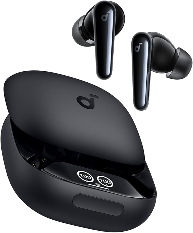 Casti In-Ear Anker SoundCore Liberty 4 Pro, True Wireless, Bluetooth 5.3, ANC, IPX5, Negru Glossy