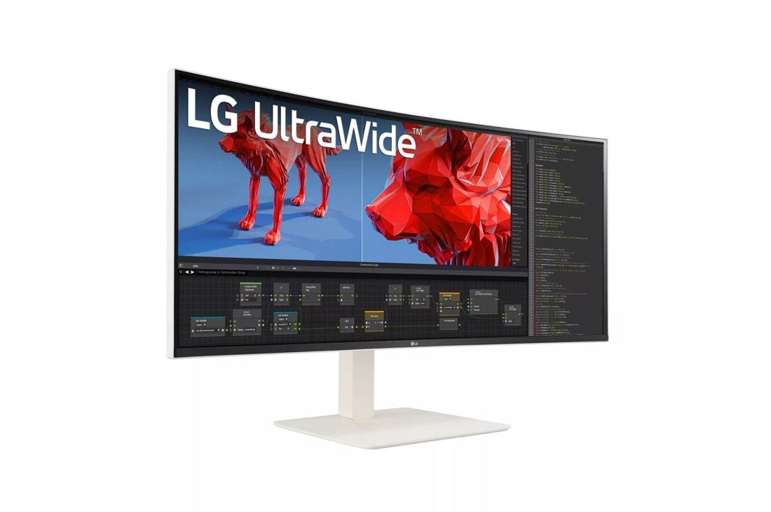 Monitor LG Ultrawide Curbat 37.5", IPS, 3840x1600, 1ms, 144hz, HDR 600, FreeSync Premium Pro, KVM, USB-C 90W, Pivot, HAS, Boxe 2x7W 3 Monitor LG Ultrawide Curbat 37.5", IPS, 3840x1600, 1ms, 144hz, HDR 600, FreeSync Premium Pro, KVM, USB-C 90W, Pivot, HAS, Boxe 2x7W - imagine 3