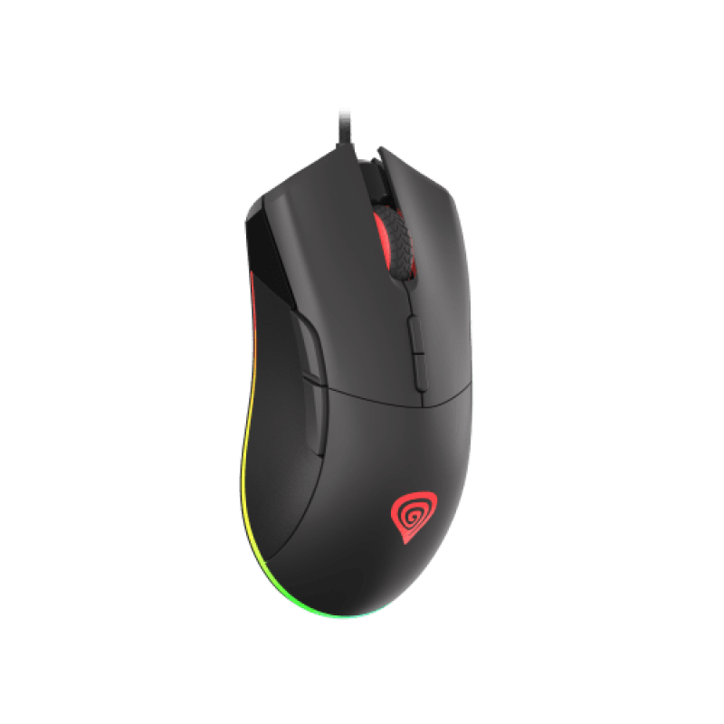 Mouse Gaming cu fir Genesis KRYPTON 290, 6.400 DPI, 1.000Hz, 22G, Software, Macro, Butoane Programabile, RGB LED, Cablu braided 1,8m, 139gr,Negru