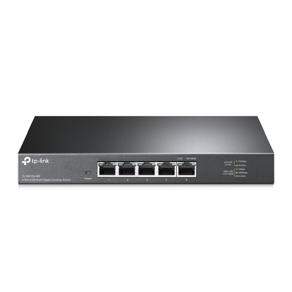 Switch fara management TP-Link TL-SG105-M2, 5 porturi 2.5 Gigabit, carcasa metalica