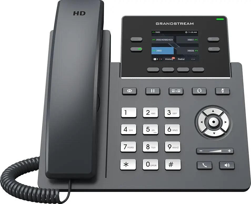Telefon cu fir Grandstream, 2612G HD, 365x100x245mm 6 Telefon cu fir Grandstream, 2612G HD, 365x100x245mm - imagine 6