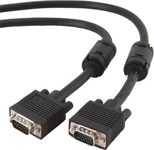 Cablu video Gembird, VGA (T) la VGA (T), 1.8m, premium, dublu ecranat, Negru, CC-PPVGA-6B