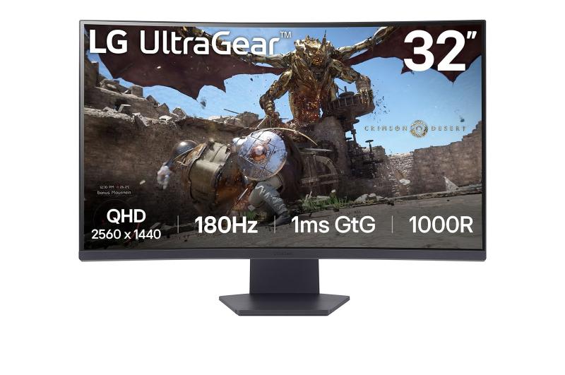MONITOR LCD 32″ VA/32GS60QC-B LG „32GS60QC-B” (timbru verde 7 lei)