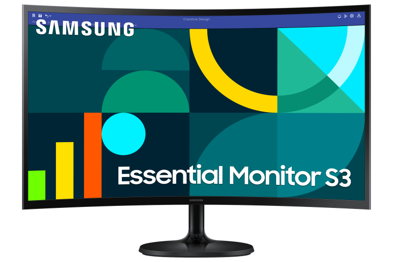 Monitor VA LED Samsung 27″ LS27D360GAUXEN, Full HD (1920 x 1080), VGA, HDMI, Ecran curbat, 100 Hz, 4 ms Negru