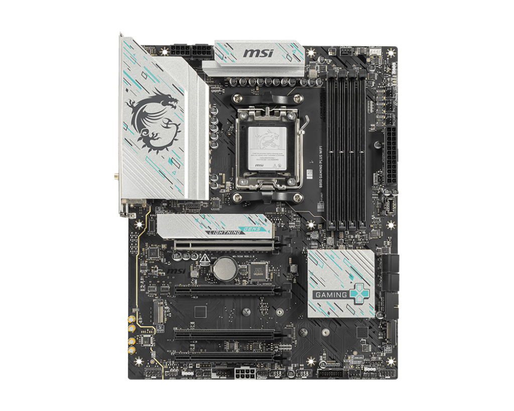 Placa de baza MSI B850 GAMING PLUS WIFI, AM5, DDR5, BT, ATX, Negru 911-7E56-007