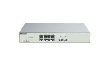 Switch 8 porturi RJ45 2.5G PoE++, 2 porturi SFP+ 10G, L3 Cloud Management – Ruijie RG-NBS5300-8MG2XS-UP