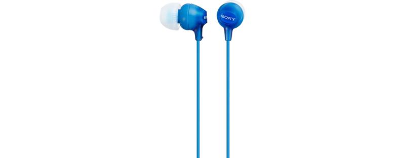 Casti In-Ear Sony MDR-EX15APLI, Cu fir, Microfon, Albastru