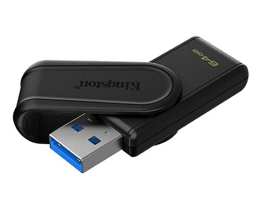 Card micro SD cu adaptor Kingston DTXS, 64GB, negru, USB 3.2