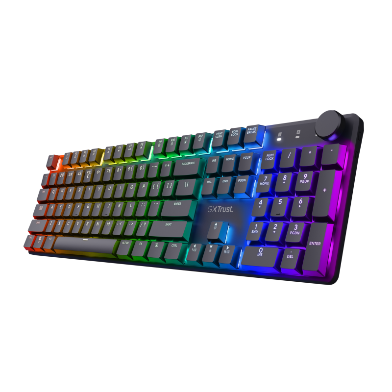 Tastatura Gaming Mecanica Trust GXT868 TORIX , Full RGB, programabila, cablu 1.8m, Negru