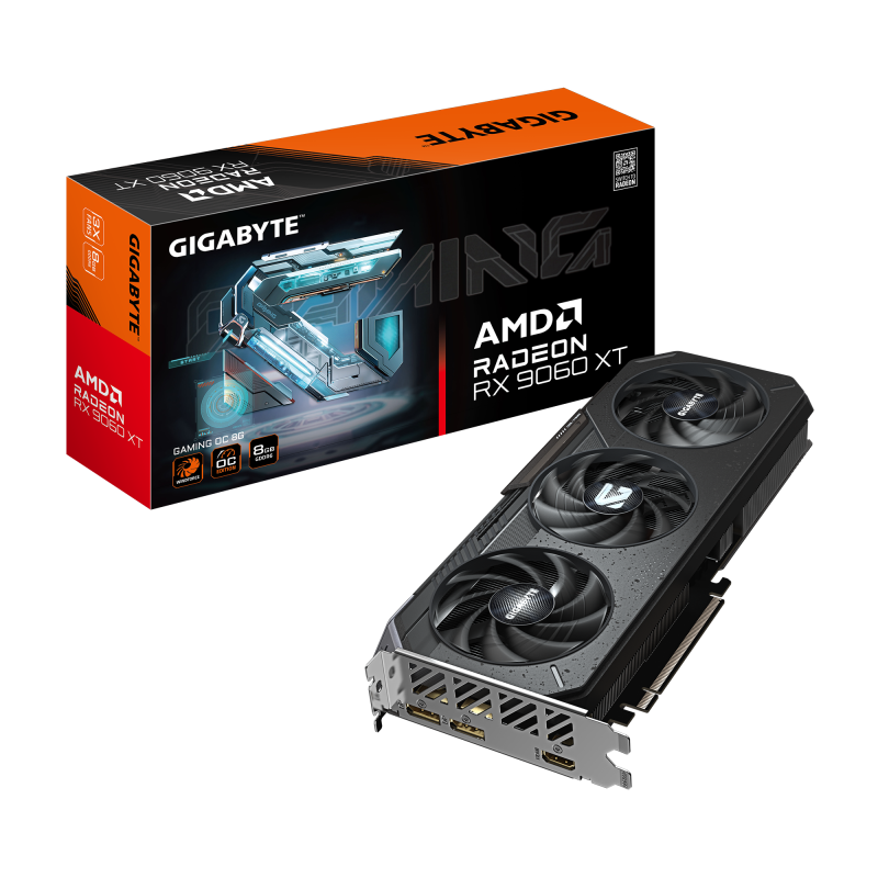 Placa Video GIGABYTE RX 9060 XT GAMING OC 8GB