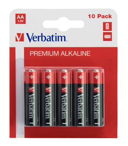 Baterii Verbatim, Alkaline, AA, 10 buc