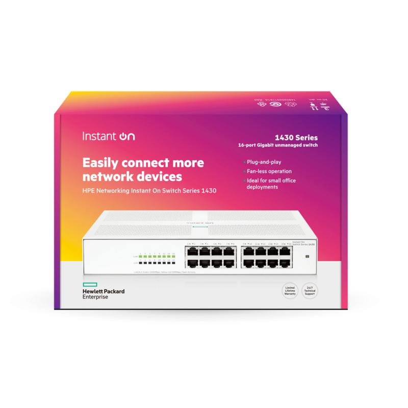 Switch Aruba R8R47A Instant On 1430 , 16 porturi Gigabit